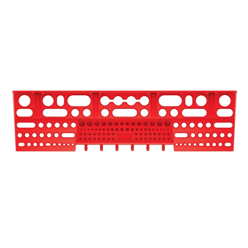 Mensolina Porta Attrezzi Utensili | 15,8x58x6,7 cm | Rosso | in Plastica